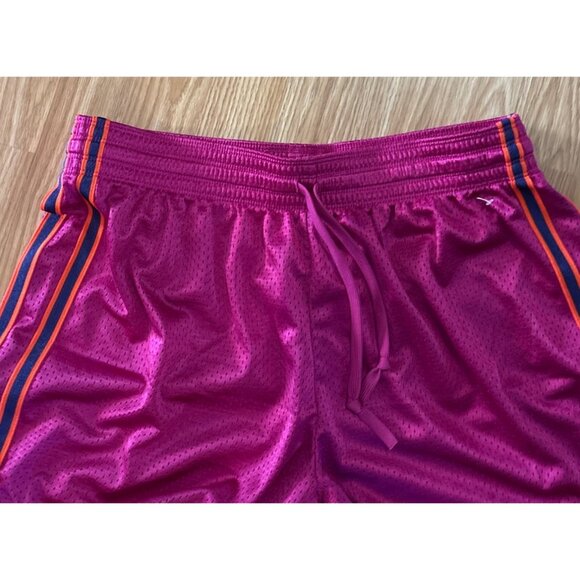 Nike Shorts Magenta Striped Dri-Fit Womens Athletic Large Polyester Elastic Wais - Picture 4 of 7